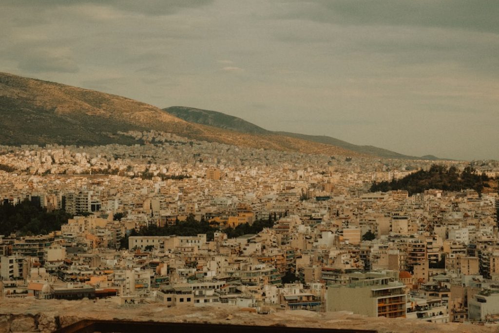 Photo Greek cityscape